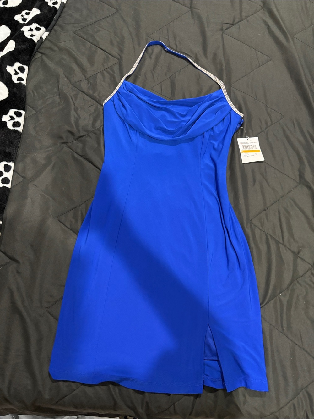 NWT royal blue halter dress